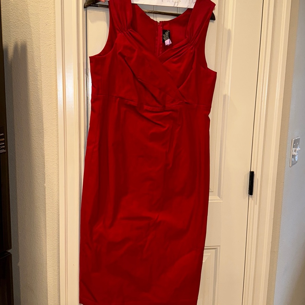 Rock Steady 3x cocktail dress red sleeveless